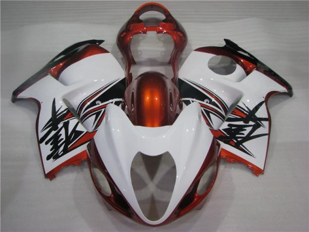 Arancia Bianco Nero Carene Moto GSXR 1300 Hayabusa 1996-2007