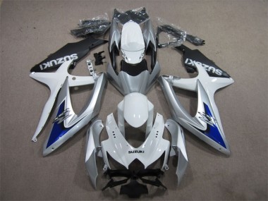 Argento Blu Bianco Carene Moto GSXR 600 K8 2008-2010