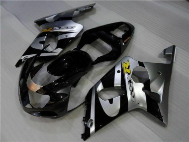 Argento Nero Carene Moto GSXR 1000 K1 2000-2002