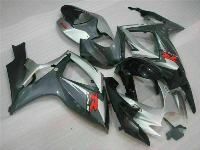 Argento Nero Carene Moto GSXR 600 / 750 K6 2006-2007