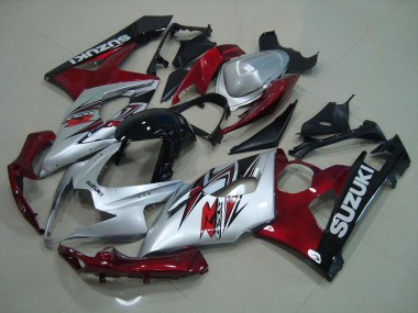 Argento Rosso Carene Moto GSXR 1000 K5 2005-2006