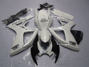 Bianco ABS Moto Plastica & Carene GSXR 600 K6 2006-2007