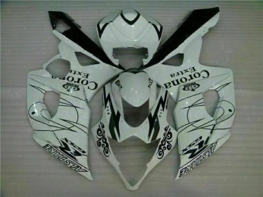 Bianco ABS Plastica Moto GSXR 1000 K5 2005-2006