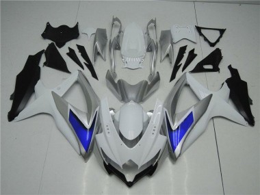 Bianco Argento Blu Carene Moto GSXR 600 / 750 K8 2008-2010