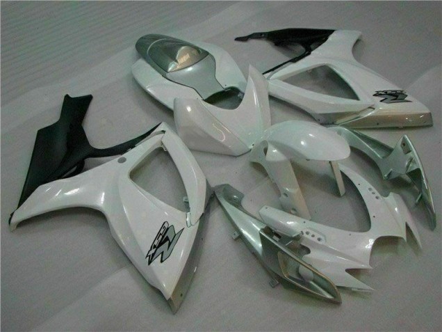 Bianco Argento Carena Moto GSXR 600 / 750 K6 2006-2007