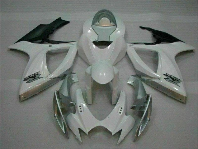 Bianco Argento Carena Moto GSXR 600 / 750 K6 2006-2007