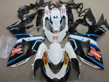 Bianco Blu Brux Dark Dog Carene Moto GSXR 1000 K9 2009-2016