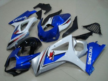 Bianco Blu Carene Moto GSXR 1000 K7 2007-2008