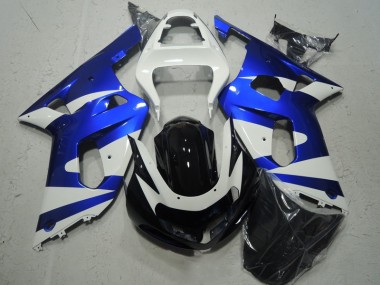 Bianco Blu Carene Moto GSXR 600 K1 K2 K3 2001-2003