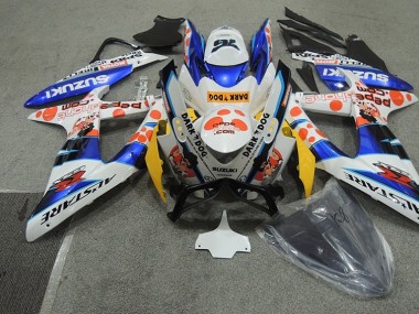 Bianco Blu Dark Dog Carene Moto GSXR 600 K8 2008-2010