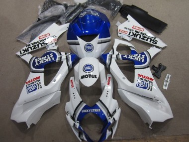 Bianco Blu Lucky Strike Rosso Motul Carene Moto GSXR 1000 K7 2007-2008