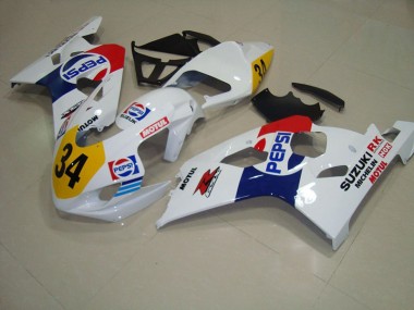 Bianco Blu Pepsi 34 Carene Moto GSXR 750 K4 2004-2005