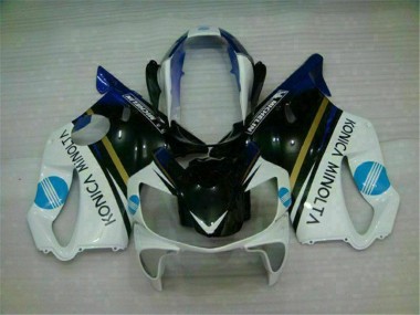 Bianco Nero ABS Kits Carenatura Moto CBR 600 F4i 2004-2007