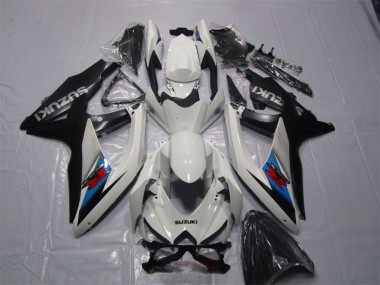 Bianco Nero Carene Moto GSXR 1000 K7 2007-2008