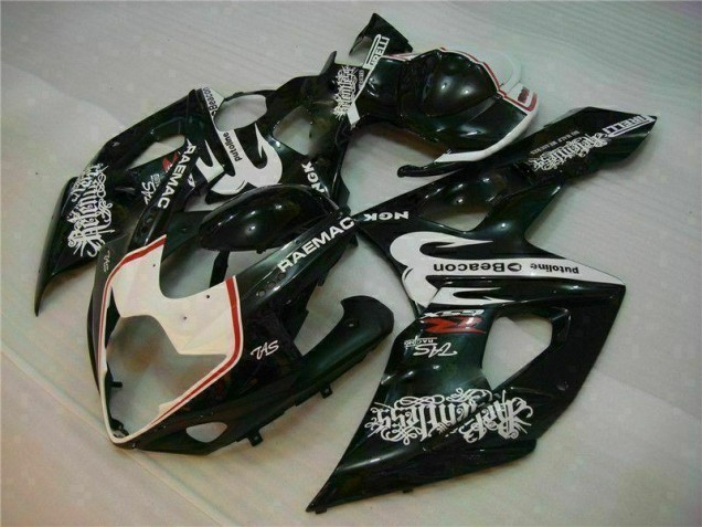 Bianco Nero Kit Carene Moto GSXR 1000 K5 2005-2006