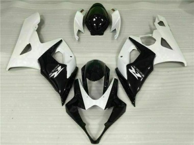 Bianco Nero Kit Completo Carenatura Moto ABS GSXR 1000 K5 2005-2006