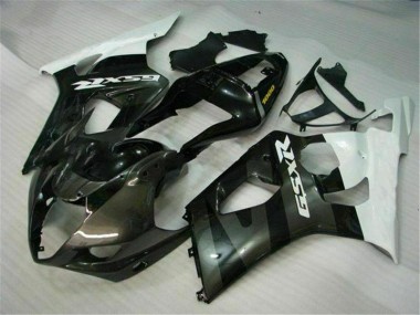 Bianco Nero Kits Carenatura Moto Completa GSXR 1000 K3 2003-2004