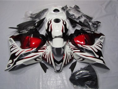 Bianco Nero Rosso Fiamma Carene Moto CBR 600 RR 2009-2012