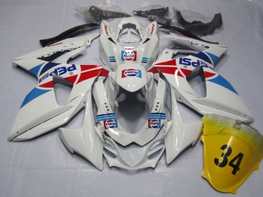 Bianco Pepsi 34 Carene Moto GSXR 1000 K9 2009-2016