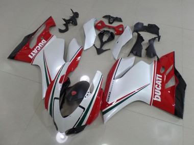 Bianco Rosso ABS Moto Plastica & Moto Carena Ducati 1199 2011-2014