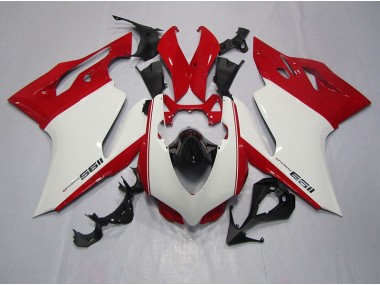 Bianco Rosso Kit Carenatura Moto Iniezione Ducati 1199 2011-2014