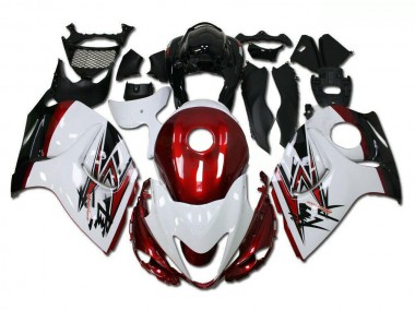 Bianco Rosso Kit Carene GSXR 1300 Hayabusa 2008-2019