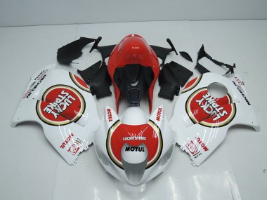 Bianco Rosso Lucky Strike Motul Carene Moto GSXR 1300 Hayabusa 1996-2007