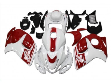 Bianco Rosso Plastica Moto GSXR 1300 Hayabusa 2008-2019