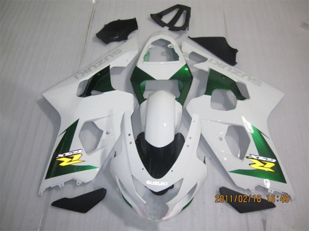 Bianco Verde Carene Moto GSXR 600 K4 2004-2005