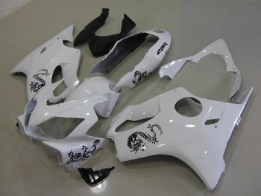 Bianco con Nero Dragon Carene Moto CBR 600 F4i 2004-2007