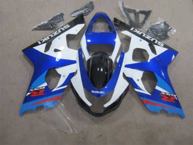 Blu Bianco ABS Kit Carenatura Moto GSXR 600 K4 2004-2005