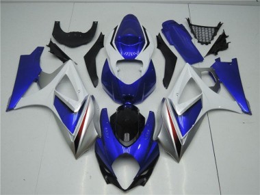 Blu Bianco ABS Kits Carenatura Moto GSXR 1000 K7 2007-2008