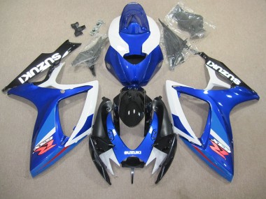 Blu Bianco Carena Moto GSXR 600 K6 2006-2007