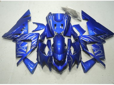 Blu Bianco Fiamma Kit Carena Moto & Plastica Moto ZX10R 2003-2005