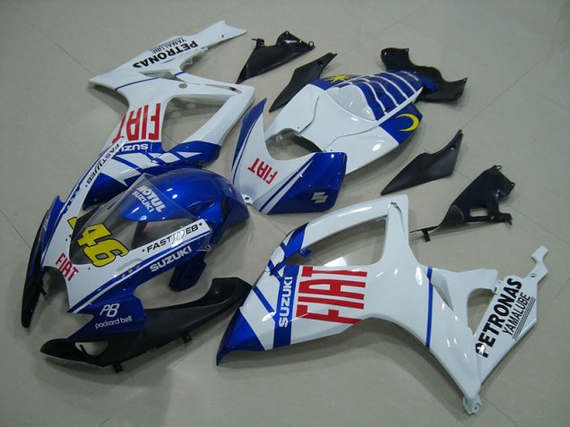 Blu Bianco Fiat 46 Carene Moto GSXR 750 K6 2006-2007