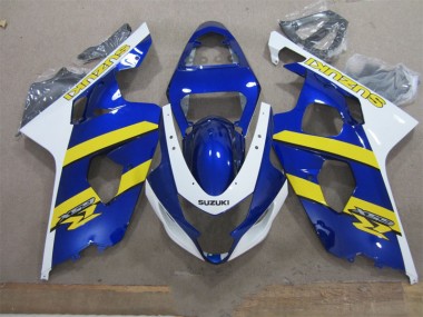 Blu Bianco Giallo Carene Moto GSXR 600 K4 2004-2005