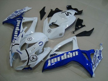 Blu Bianco Jordan Carene Moto GSXR 750 K6 2006-2007