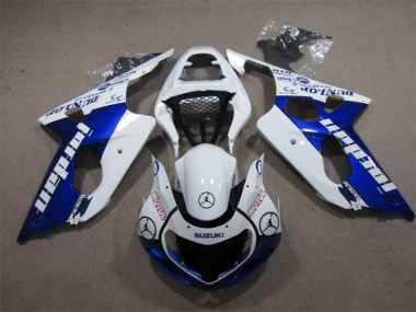 Blu Bianco Jordan Motul Carene Moto GSXR 1000 K1 2000-2002