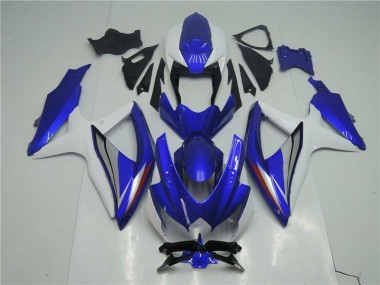 Blu Bianco Kit Carenatura Moto Completa GSXR 600 / 750 K8 2008-2010