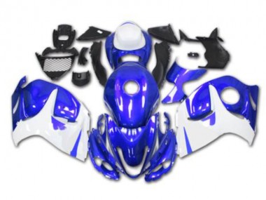 Blu Bianco Kit Completo Carenatura Moto ABS GSXR 1300 Hayabusa 2008-2019