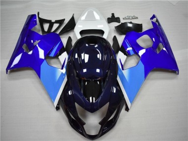 Blu Bianco Kit Completo Carenatura Moto ABS GSXR 600 / 750 K4 2004-2005