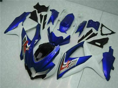 Blu Bianco Kits Carenatura Moto GSXR 600 / 750 K8 2008-2010