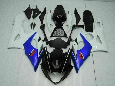 Blu Bianco Kits Carenatura Motocicletta Completo ABS GSXR 1000 K5 2005-2006