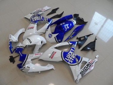 Blu Bianco Lucky Strike Motul 34 Carene Moto GSXR 750 K6 2006-2007