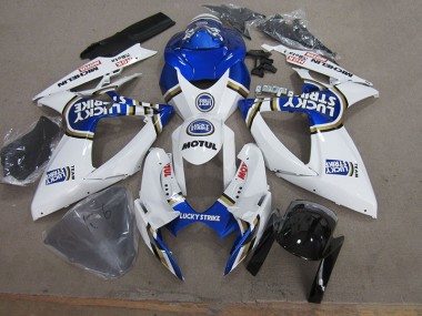 Blu Bianco Lucky Strike Motul Carene Moto GSXR 750 K6 2006-2007