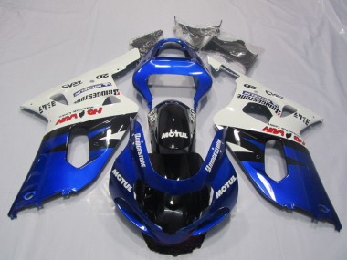 Blu Bianco Motul ABS Kit Carenatura Moto GSXR 600 K1 K2 K3 2001-2003