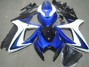 Blu Bianco Nero Carene Moto GSXR 600 K6 2006-2007