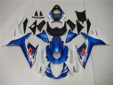 Blu Bianco Plastica Moto GSXR 600 / 750 K11 2011-2024