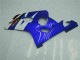 Blu Nero ABS Plastica Moto & Carenatura Moto GSXR 600 / 750 K4 2004-2005