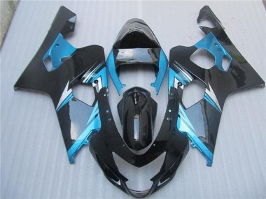 Blu Nero ABS Plastica Moto GSXR 600 / 750 K4 2004-2005